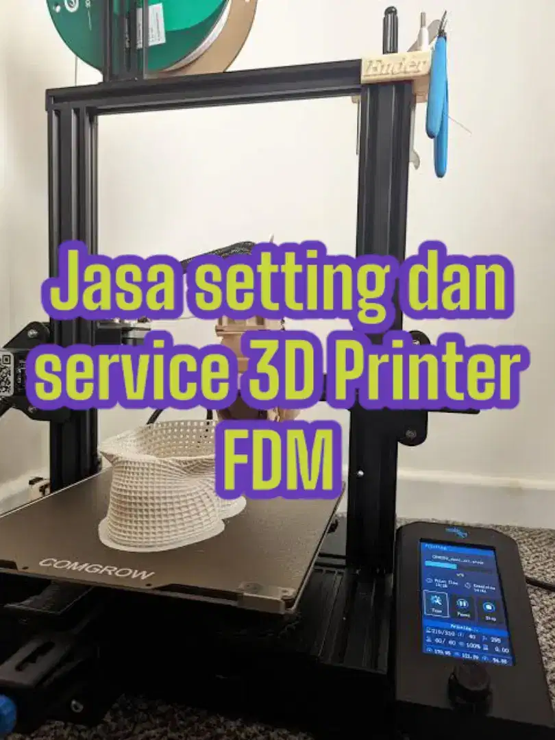 Jasa setting dan service 3D Printer FDM