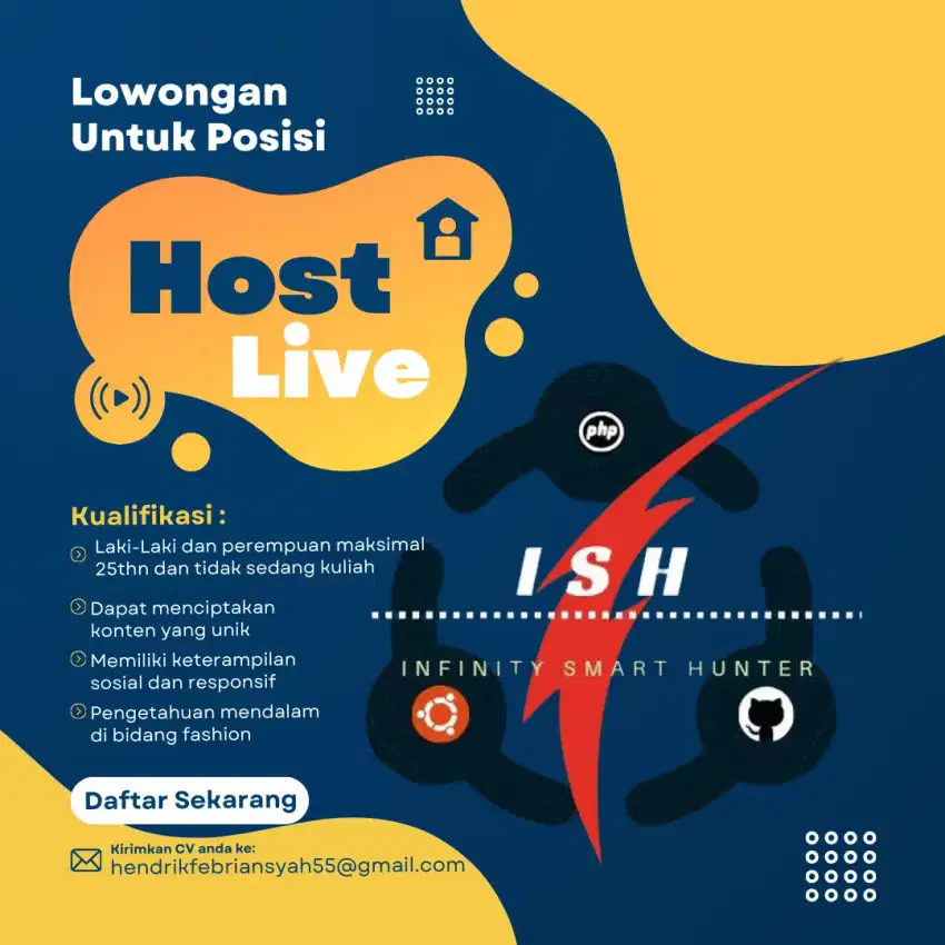 Lowongan host streaming