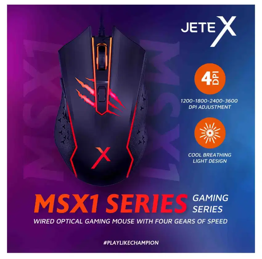 Mouse GAMING JETE-X1