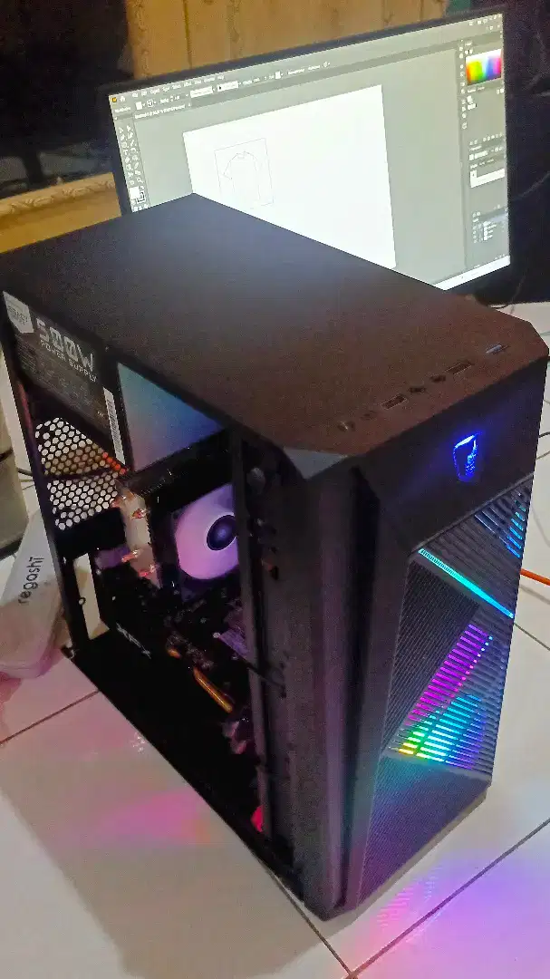 PC desain grafis & gaming core i5 fullset