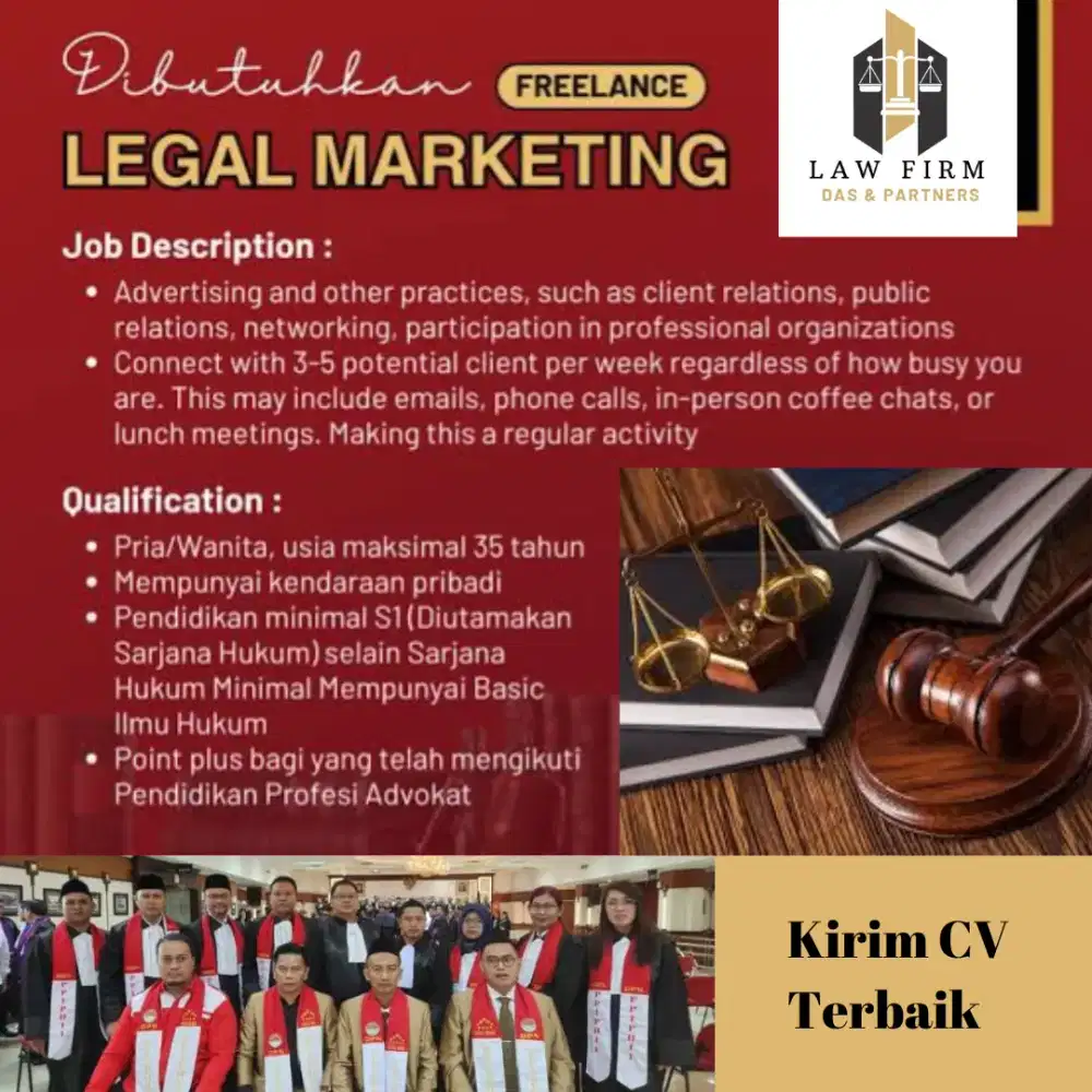 Legal Marketing/Marketing staff Pengacara