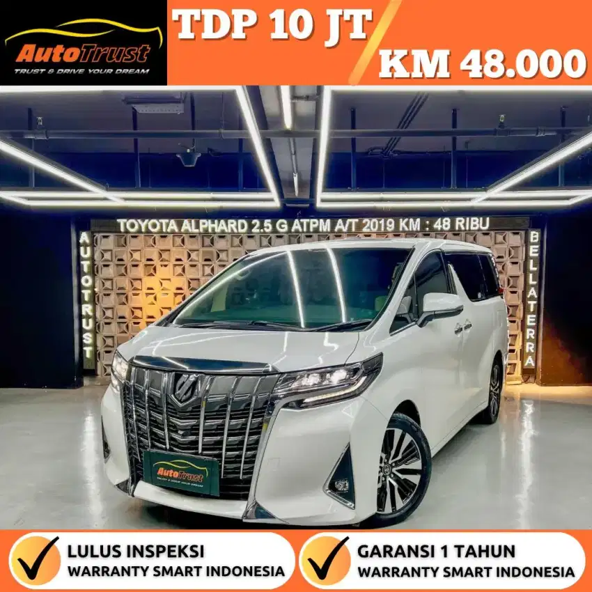 Tdp 10 Juta Toyota Alphard 2.5 G Atpm A/T Nik.2019/David