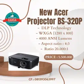 Proyektor New Acer BS320PA 4000 Lumens WXGA(1280 x 800) DLP Technology