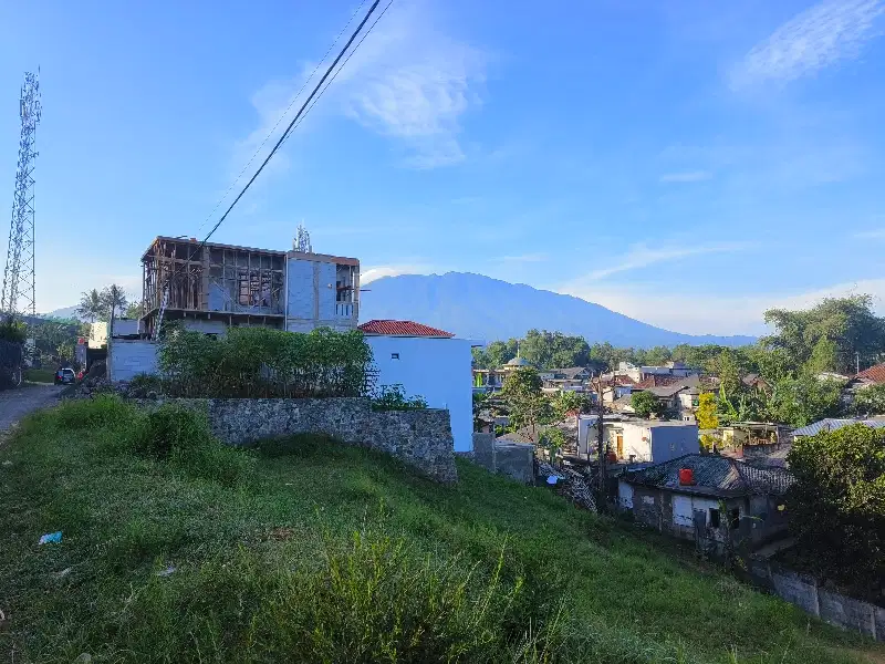 Tanah di puncak bogor view gunung luas 150m²