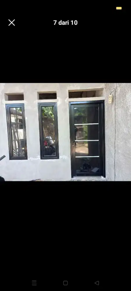 Jual kusen pintu satu dan pintu dua dari bahan aluminium dan kayu