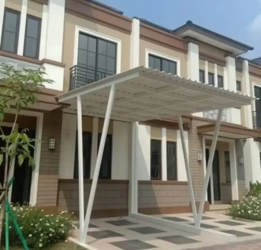 Pemasangan kanopi baja ringan sni rapih