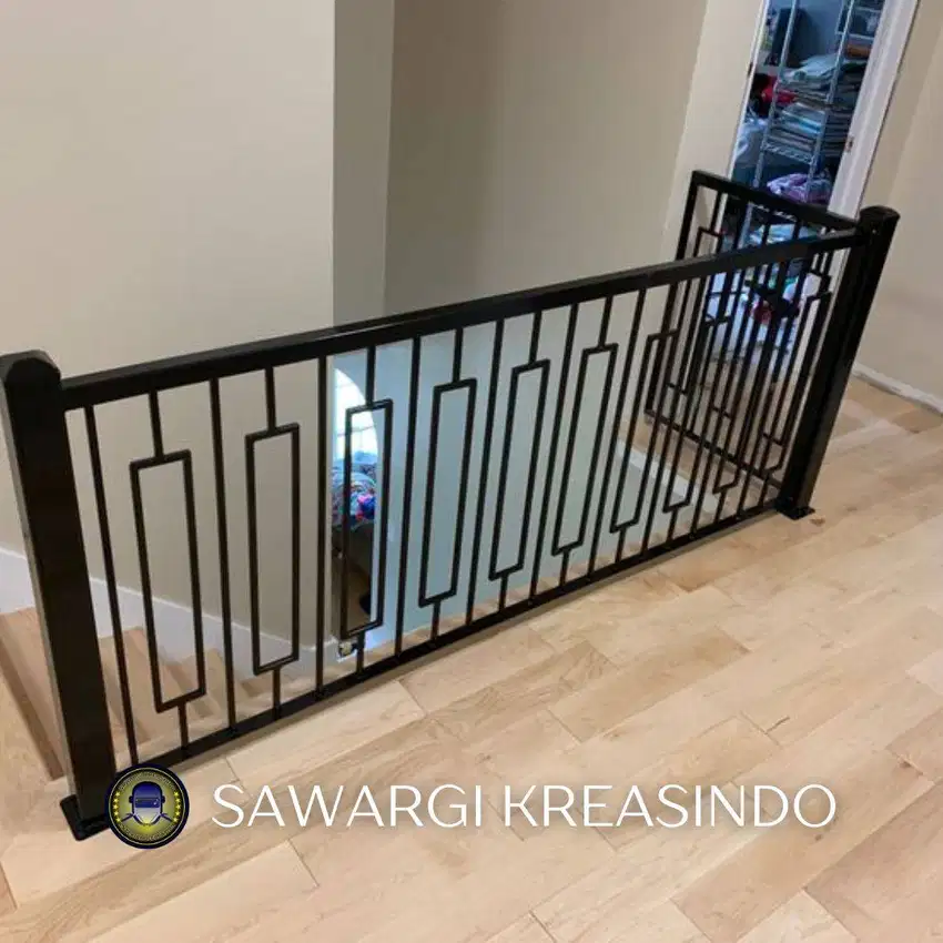 Terima pasang railing minimalis tangga dan balkon, Sawargi kreasindo