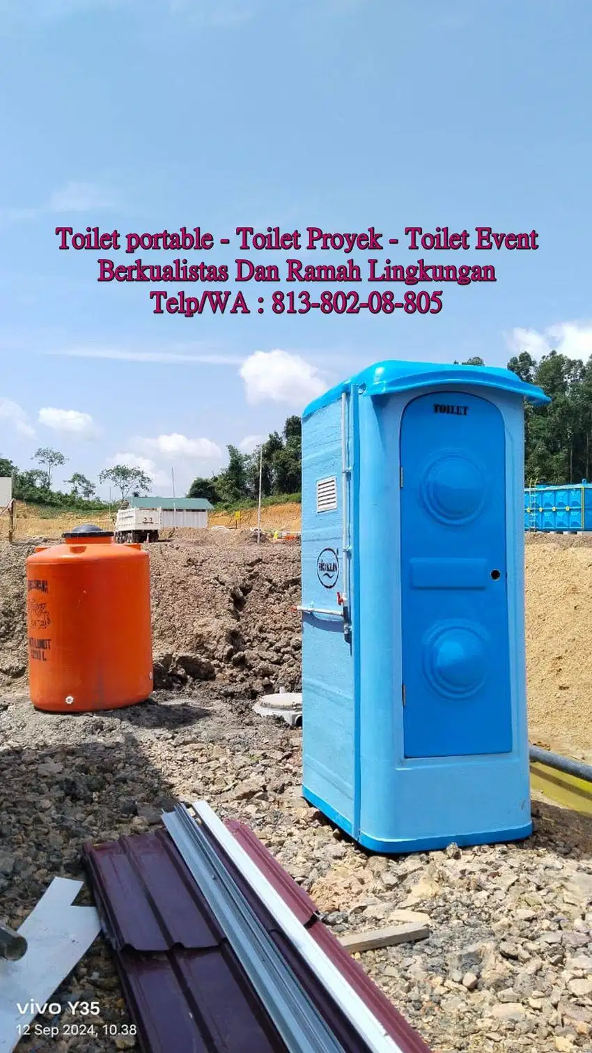 Wc Umum Toilet Proyek, Toilet Portable, Toilet Event Berkualitas Tingg