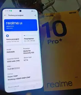 Realme 10 pro plus 5g ram 12/256