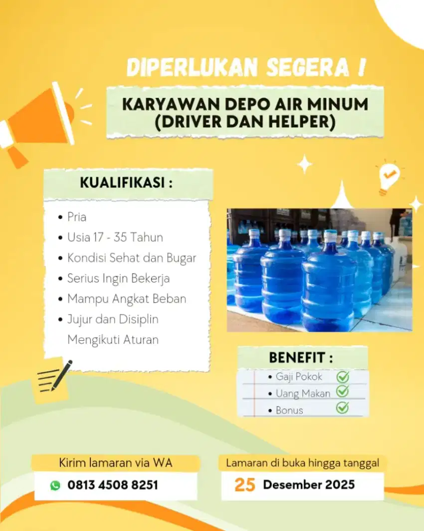 Karyawan Depo Air Minum