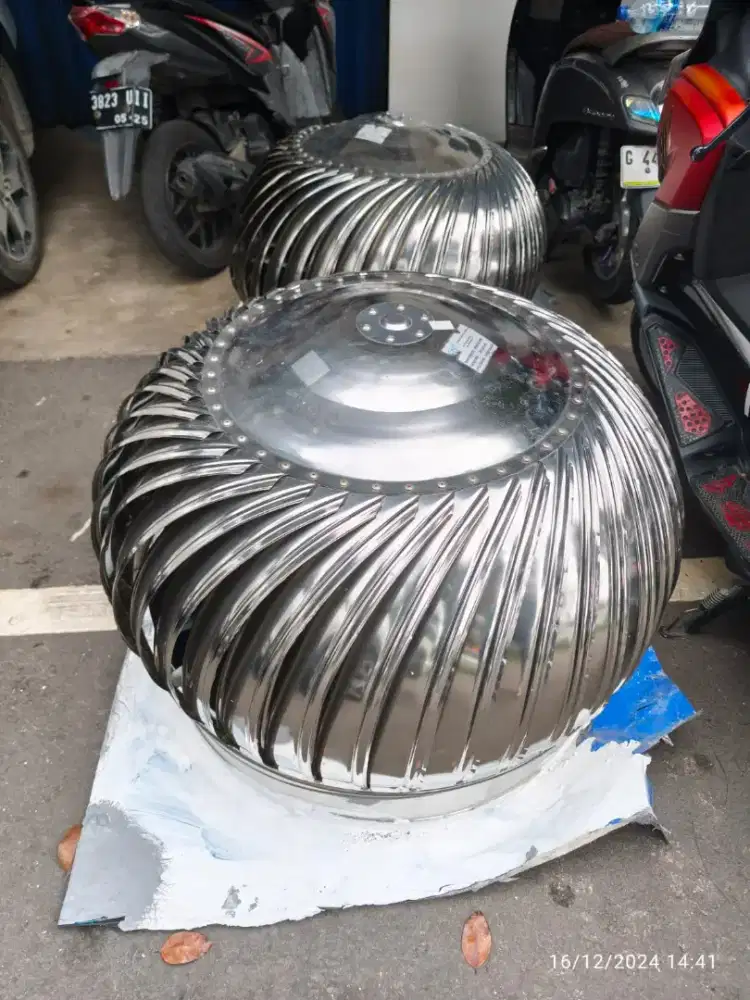 Kipas angin turbin ventilator 32 inch merk cke bekas pasang