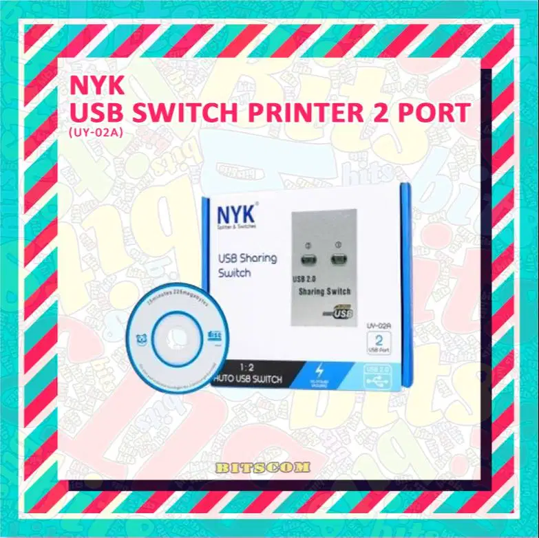 USB Switch Printer 2 Port UY-02A