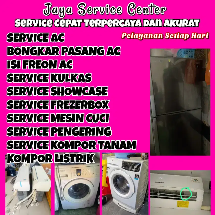 Service AC Bongkar Pasang AC Servis Mesin Cuci Kulkas Frezer Driyorejo