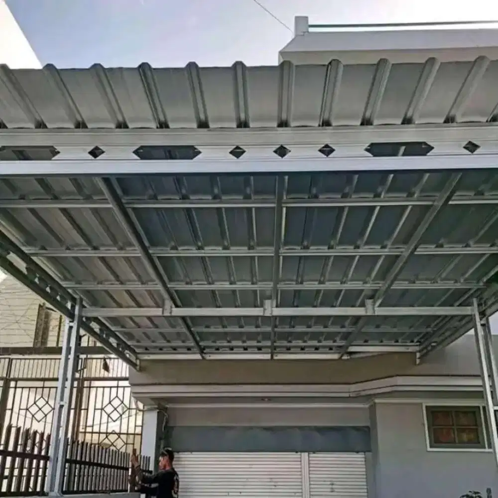 Kanopi baja ringan teras rumah minimalis murah