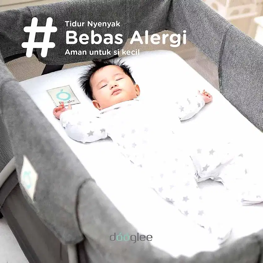 241219H Dooglee Organic Latex Baby Crib Bed Mattress 100 x 67 x 5cm Ma