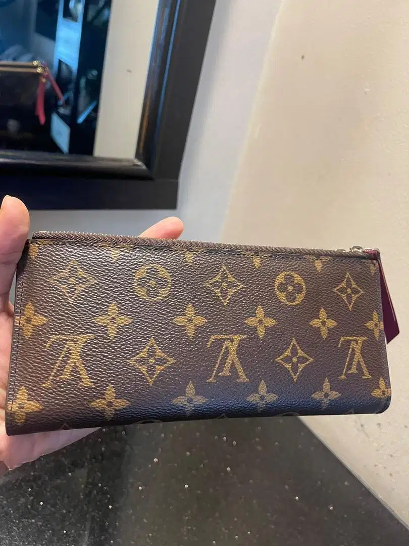 Preloved long wallet LV, dompet monogram