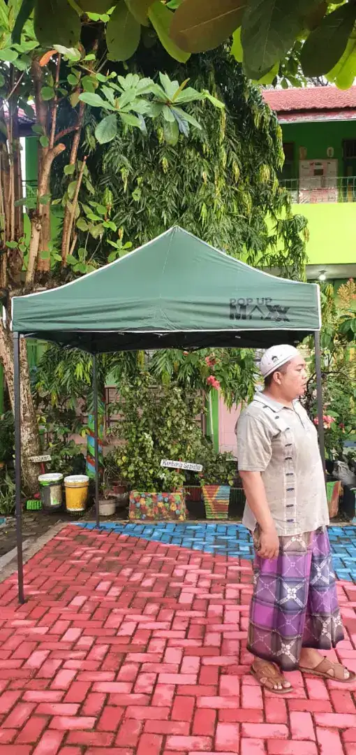 Tenda lipat matic praktis gazebo portable payung buat jualan