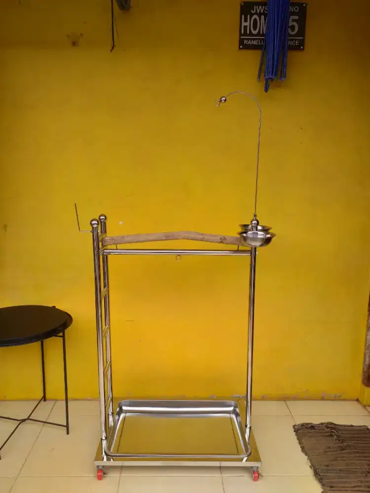 (READY) Tangkringan Stainless Jumbo Burung Parrot