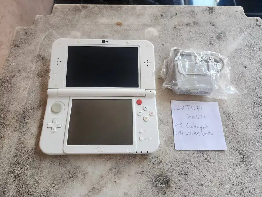 New Nintendo 3DS LL XL Pearl White Layar IPS RARE 128GB 00