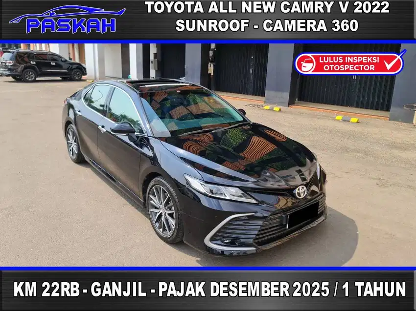 Bunga=4% Tdp=45jt Km22rb TAX=12-BULAN Toyota Camry 2.5 V 2022 Sunroof