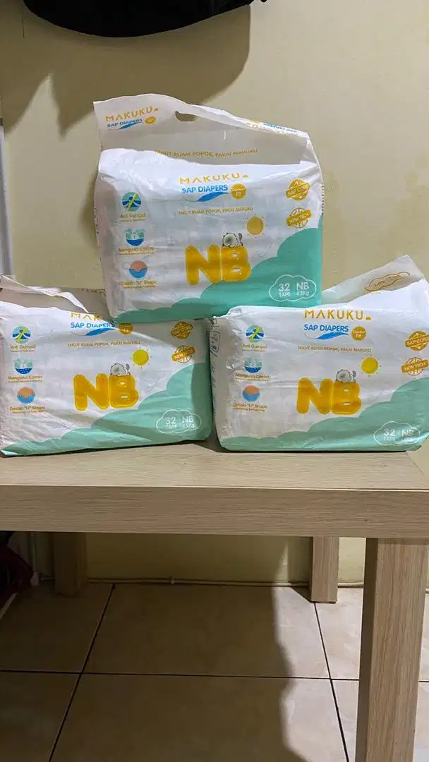 Jual Rugi Pampers Makuku NB 3 ball