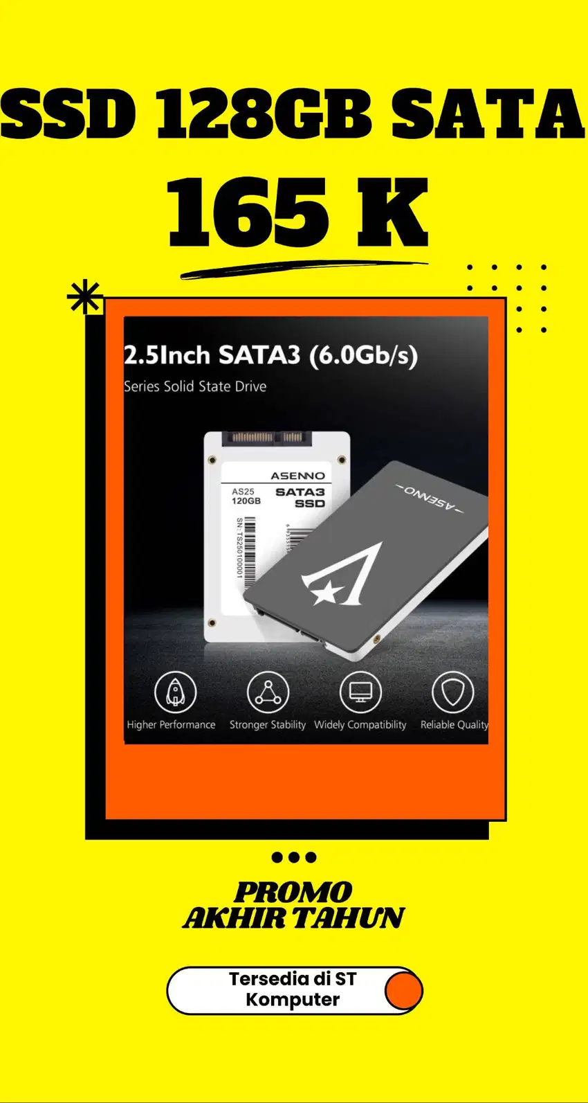 Promo - SSD 128GB Asenno Sata 2.5 Inch