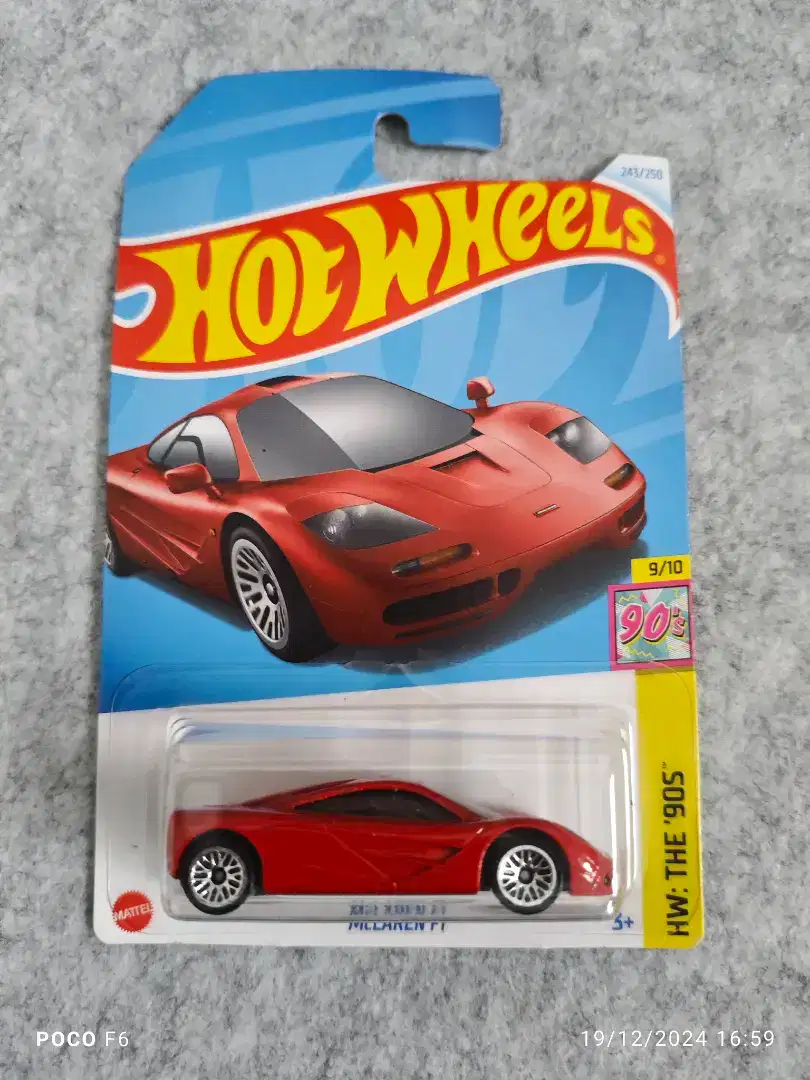 Hotwheels Diecast McLaren F1 New Segel Promo