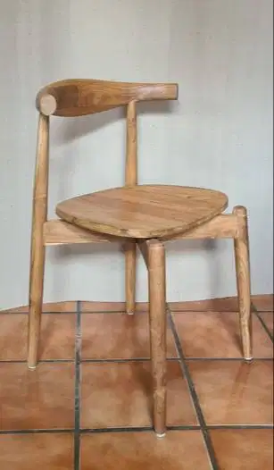 Kursi makan retro kayu jati
