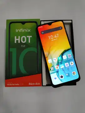 Infinix Hot 10 Play 4/64 Mulus Murah