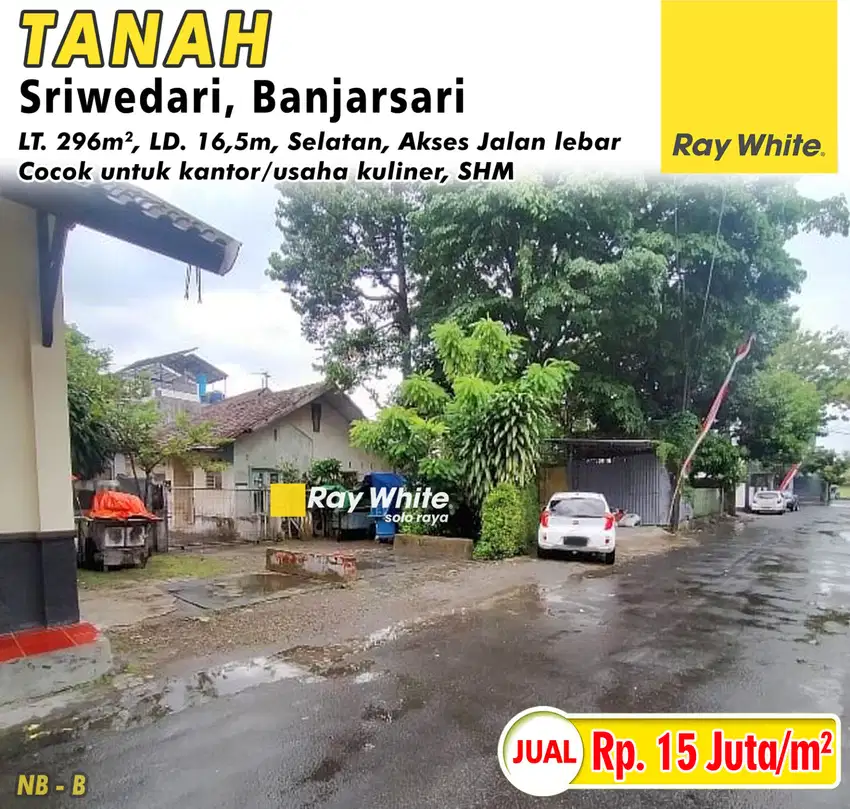 Dijual Tanah di Sriwedari Banjarsari