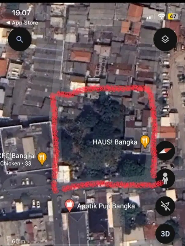 Dijual Tanah Strategis tepi Jalan, Jl Bangkai Raya Jakarta Selatan