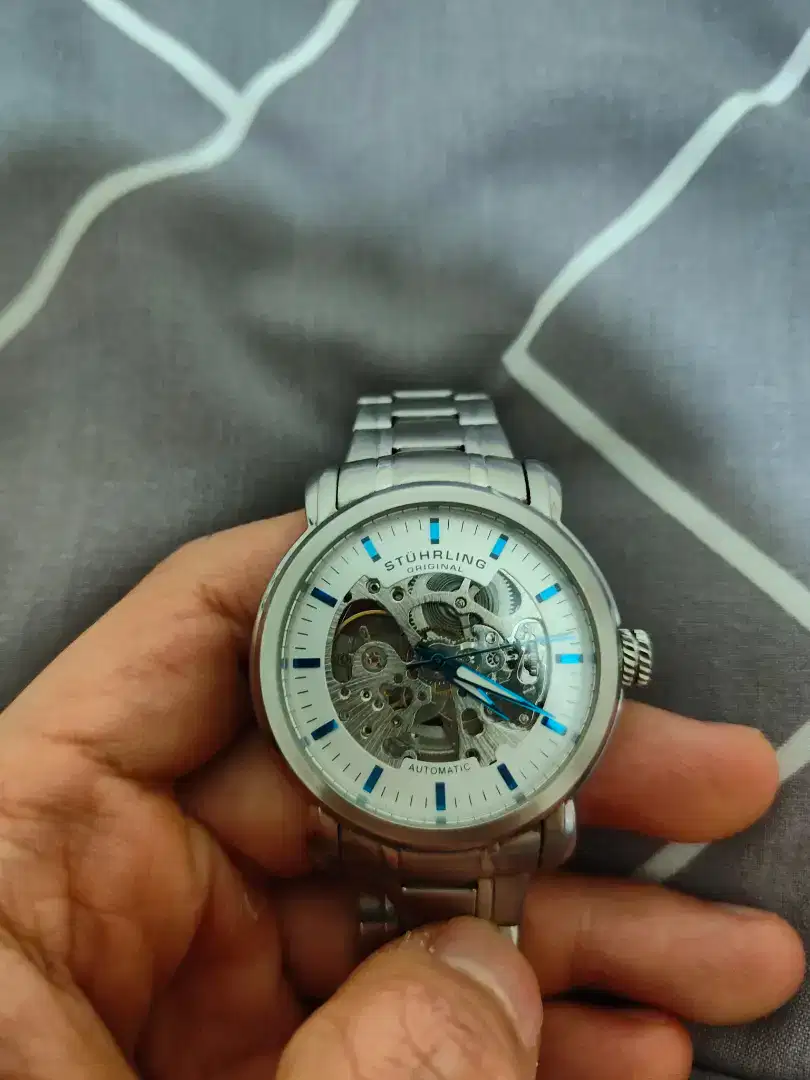 Jam tangan Sthurling Delphi Antium 387 Automatic 42mm Skeleton