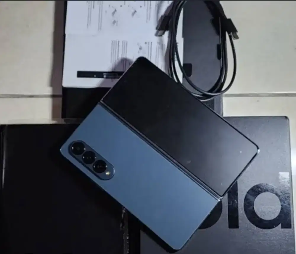 Samsung Z fold 4 1TB langka Biru include S Pen Case Original Samsung