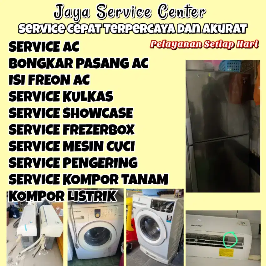 Service AC Kulkas Frezer Servis Mesin Cuci Bongkar Pasang AC Sawahan