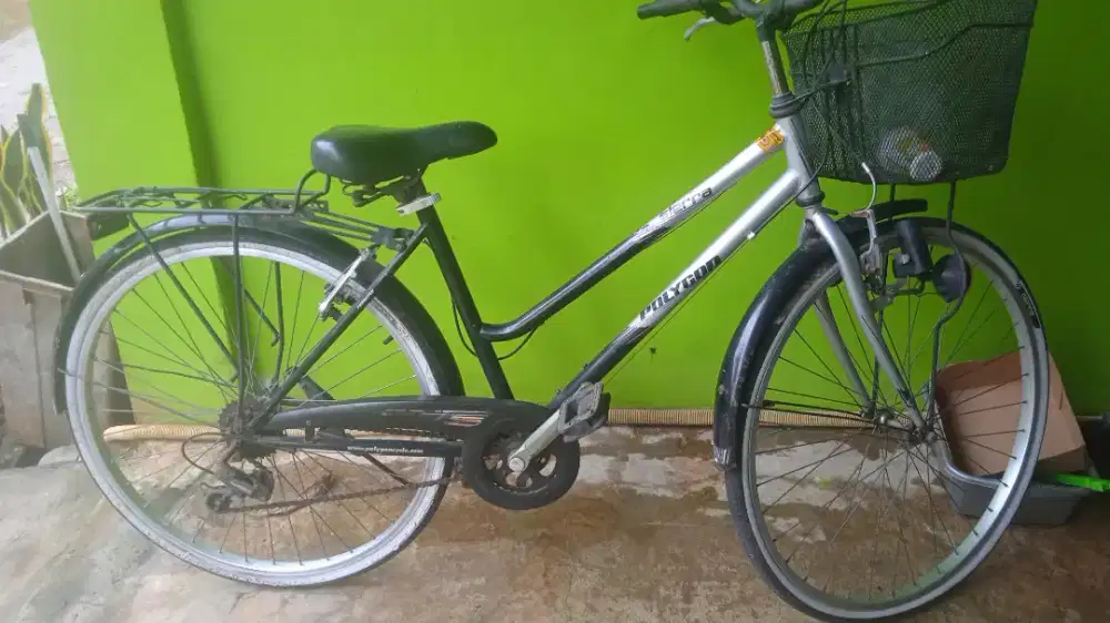Jual sepeda wanita merk polygon siera kondisi masih ori semua