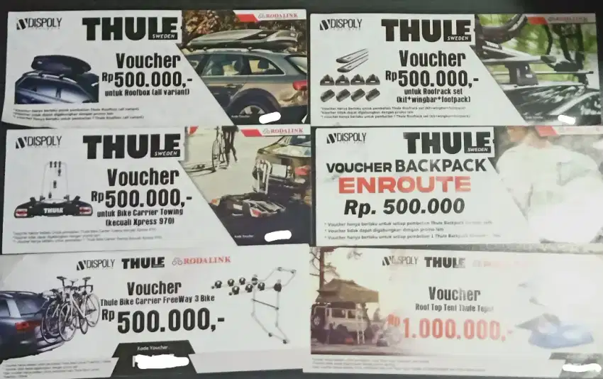 Voucher produk THULE