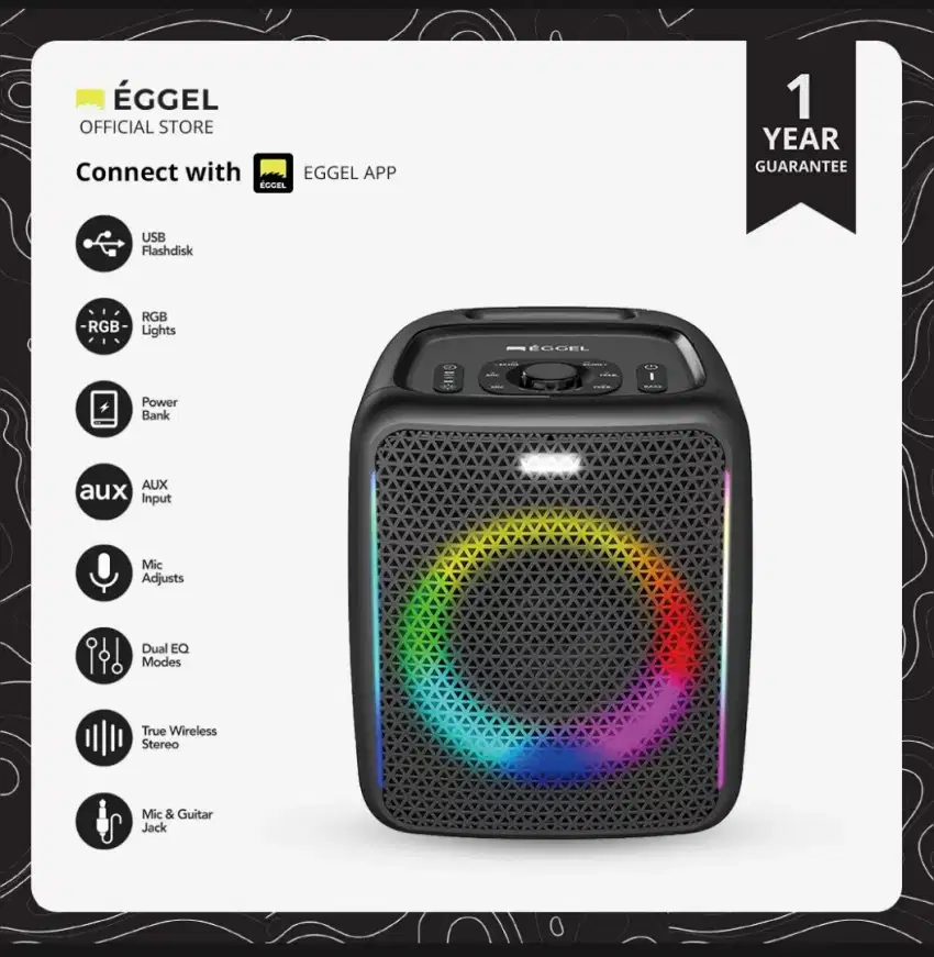 Eggel Fortis-2 Portable Bluetooth Speaker (PartyBox)