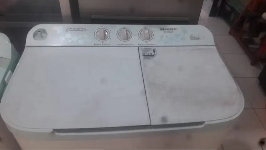 mesin cuci sharap ES-T90MW MESIN CUCI 2 TABUNG