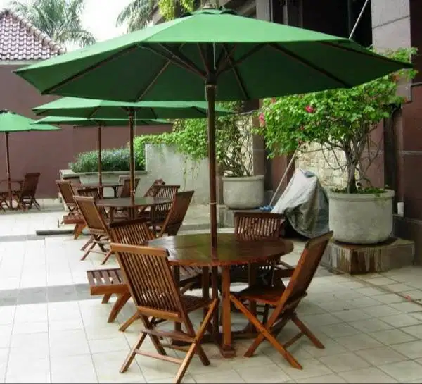 Meja Payung + Kursi Banyak Fungsinya
