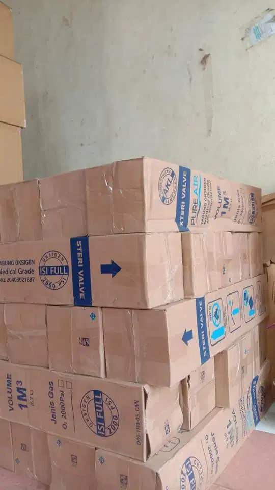 Tabung Oksigen 2m3 Medis 2 Kubik Fullset Komplit