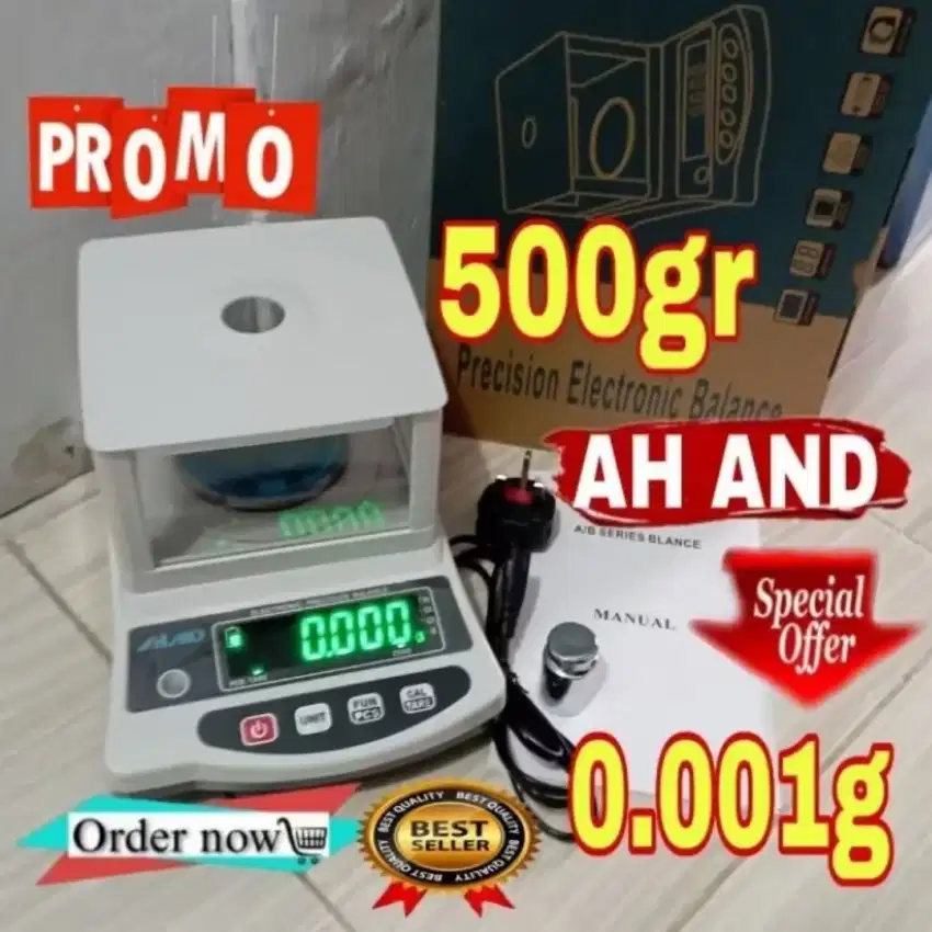Timbangan emas lab dll 500gr 0.001