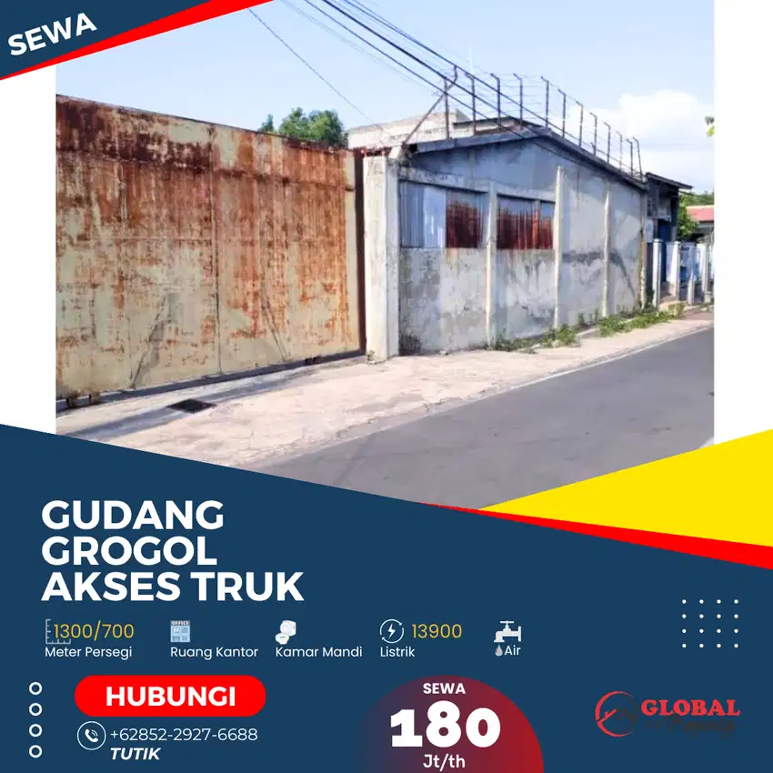 Gudang Strategis Grogol Akses Truk