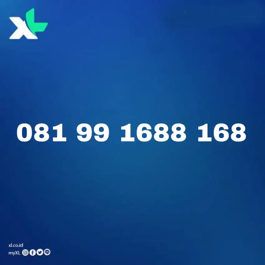 NOMOR CANTIK XL PRABAYAR HOKI 168
