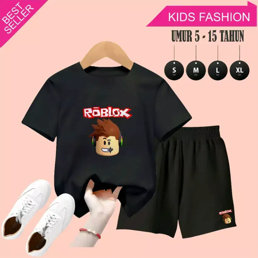 Baju setelan pendek roblox