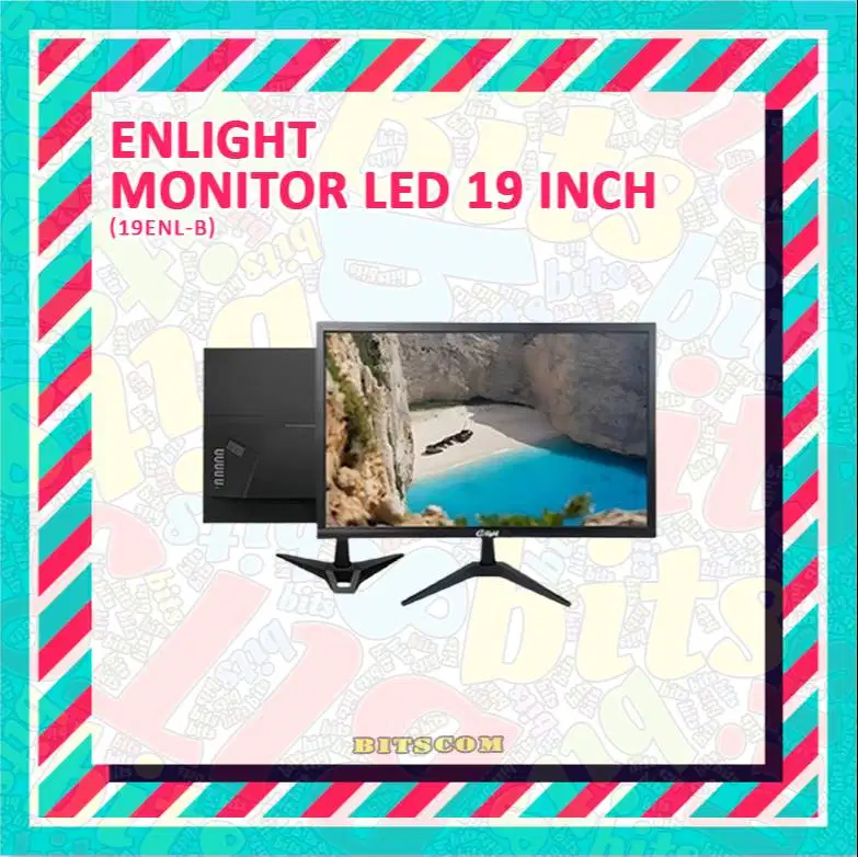 Monitor LED Enligth 19 Inch 19ENL-B - VGA Dan HDMI