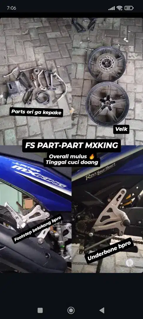 Part-part mx king