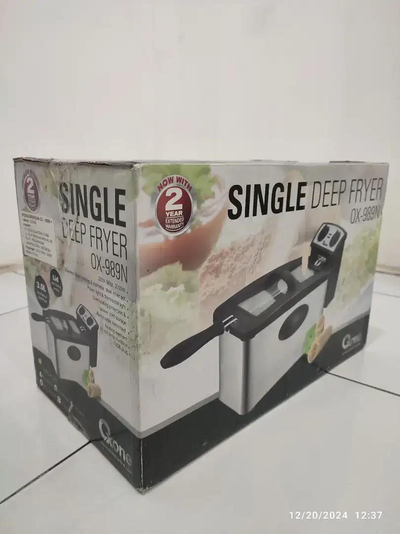 Penggorengan Listrik Oxone OX-989 Single Deep Fryer