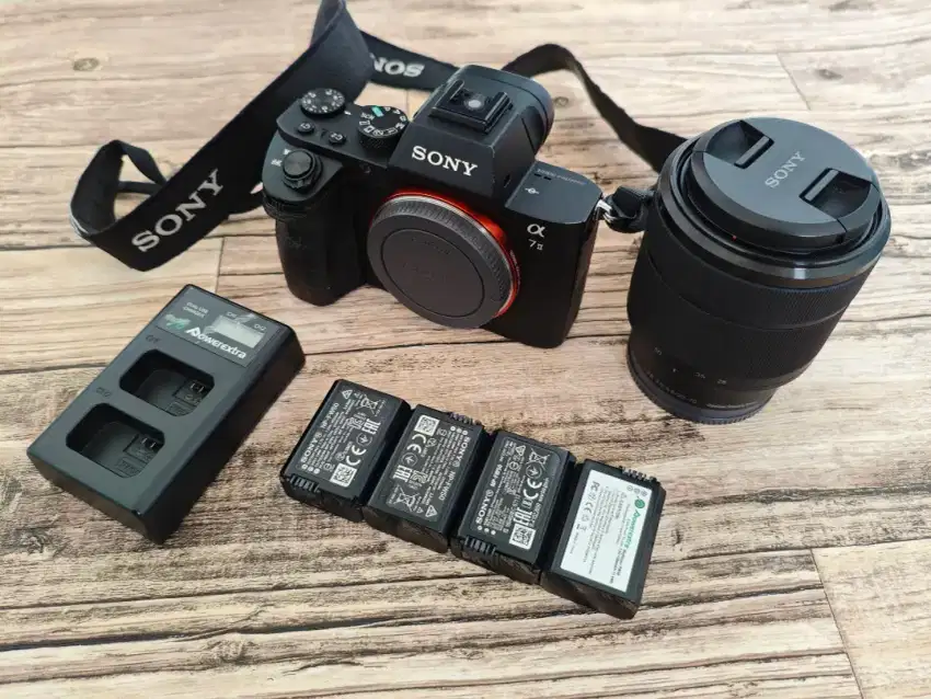 Sony a7ii + Lensa Kit No Box Mulus Ex Sony Indo SC 20K