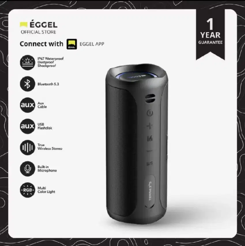 Eggel Terra 3 Plus Portable Bluetooth Speaker