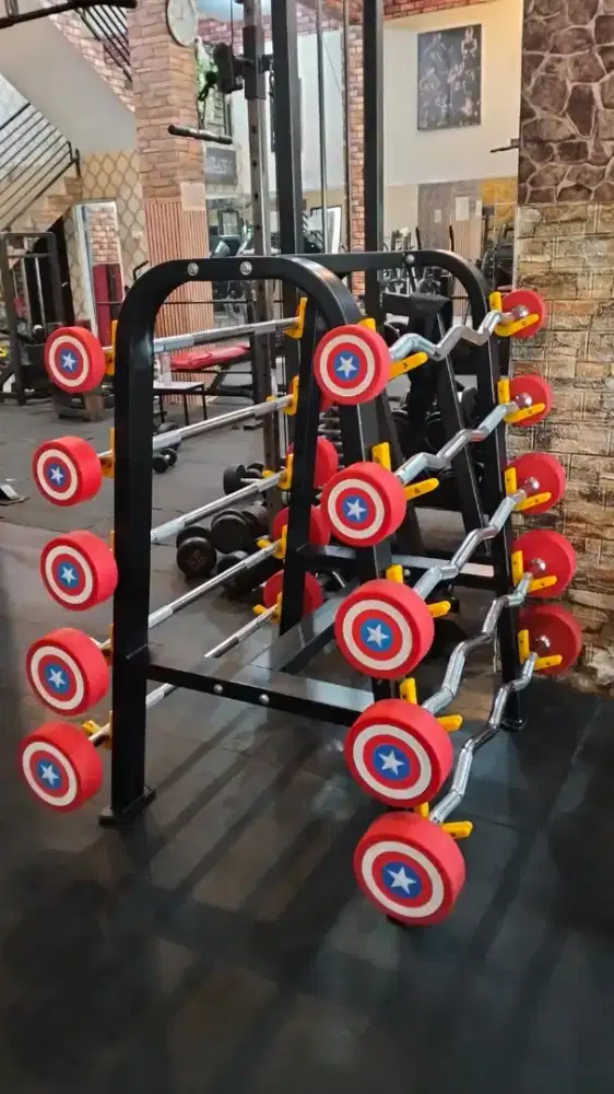 Dumble set plus rack captain america komersial import